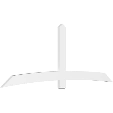 Ekena Millwork Bellingham Architectural Grade PVC Gable Bracket, 108"W x 40 1/2"H x 2"D x 6"F, 9/12 Pitch GBP108X41X0206BEL00